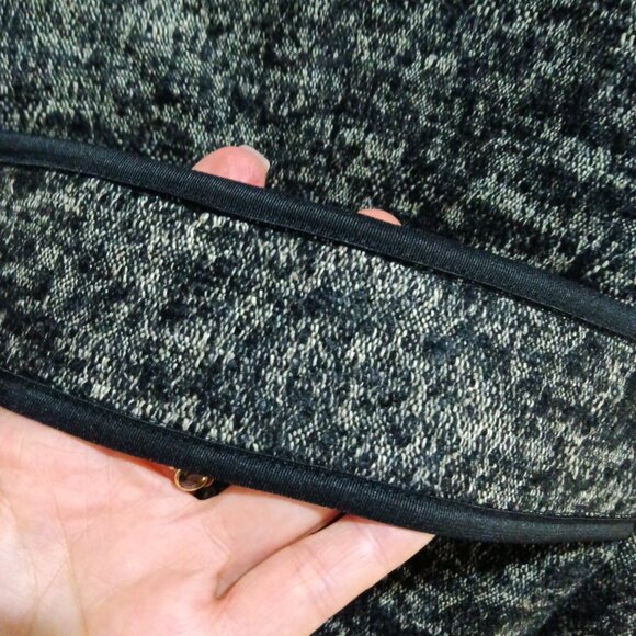 Worth Petites Black & Gray Linen, Wool, Mohair & Alpaca Jacket - Picture 6 of 6